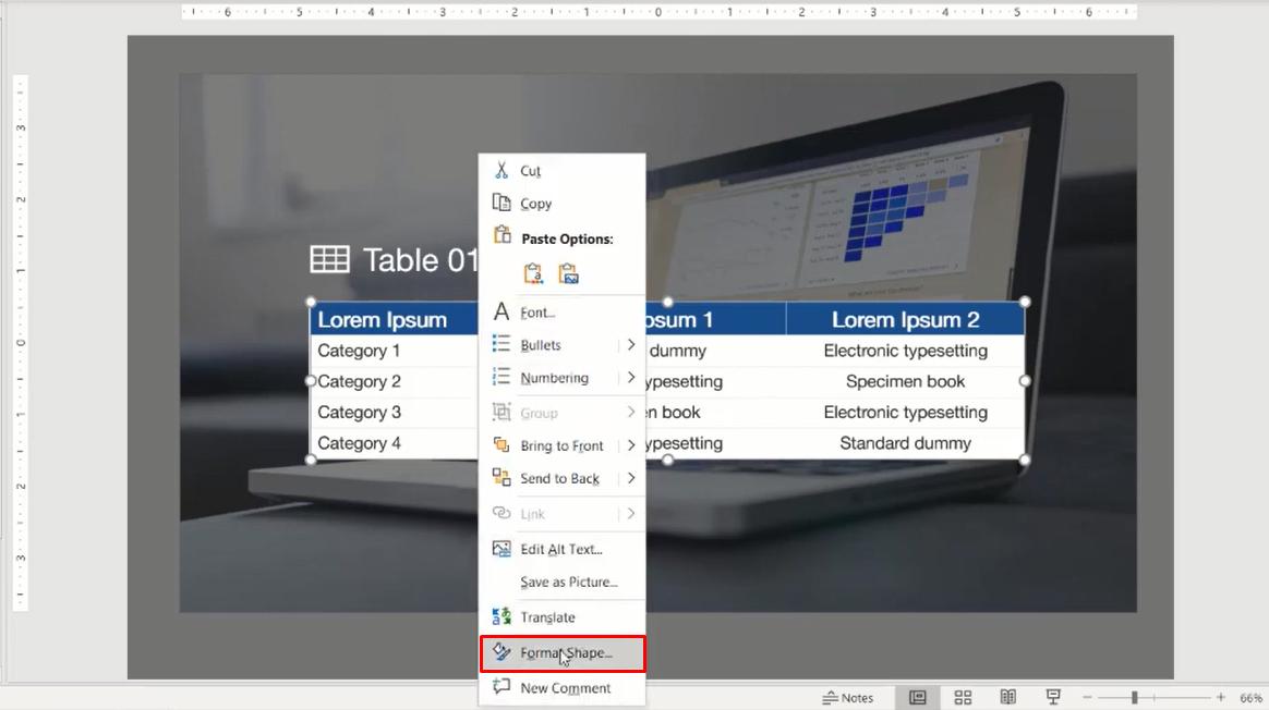 Cách trình bày bảng biểu, số liệu đẹp cho slide khi thiết kế Powerpoint