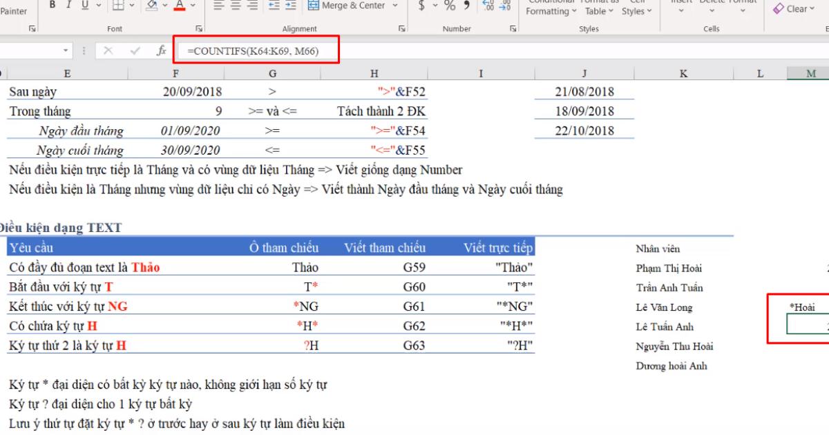 khi nào dùng sumif và countif