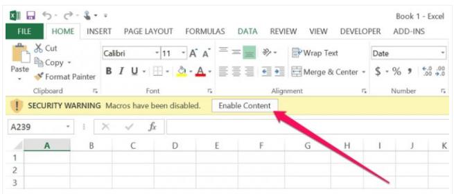 Hướng dẫn cách chạy file Macro, file VBA đuôi xlsm trong Excel