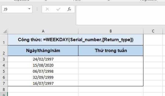 cách tính thứ của một ngày bất kỳ trong năm
