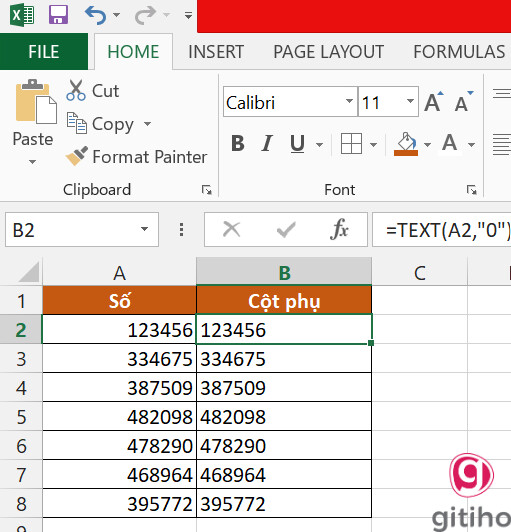 hàm chuyển số thành text trong excel