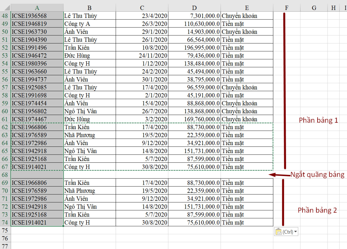 Hướng dẫn cách dùng chức năng sắp xếp dữ liệu - Sort trong Excel