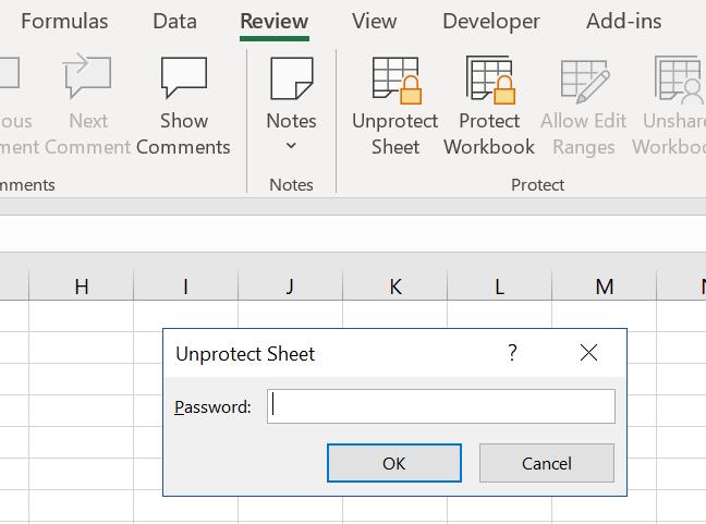 HƯỚNG DẪN CÁCH UNPROTECT SHEET VÀ SỬA LỖI KHÔNG NHẬN ĐƯỢC PHÉP TÍNH TRONG EXCEL