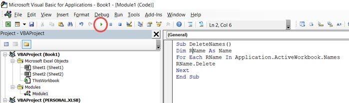 Hướng dẫn cách xóa phạm vi được đặt tên trong Excel