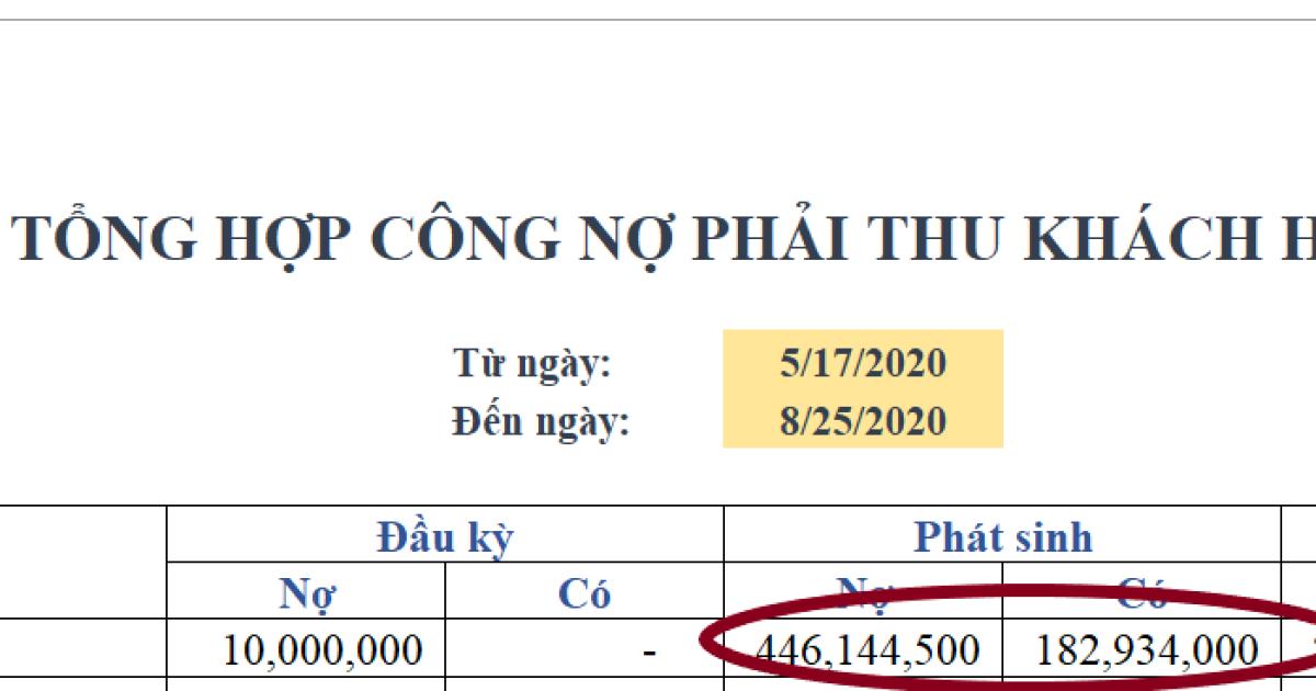 CÁCH THEO DÕI CÔNG NỢ PHẢI THU KHÁCH HÀNG TRÊN EXCEL MỚI NHẤT 2021