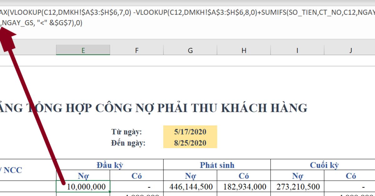 CÁCH THEO DÕI CÔNG NỢ PHẢI THU KHÁCH HÀNG TRÊN EXCEL MỚI NHẤT 2021