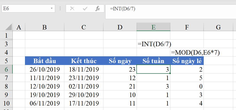 HƯỚNG DẪN CÁCH MỞ VBA TRONG EXCEL VÀ CÁCH TÍNH SỐ TUẦN GIỮA 2 MỐC THỜI GIAN