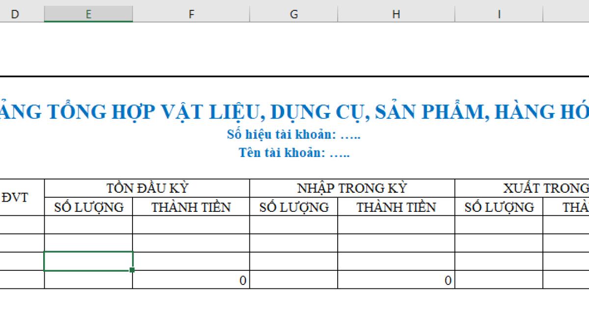 CÁCH LẬP BẢNG TỔNG HỢP NHẬP XUẤT TỒN KẾ TOÁN VÀ CÁCH ĐỐI CHIẾU CÔNG NỢ TRÊN EXCEL MỚI 2021