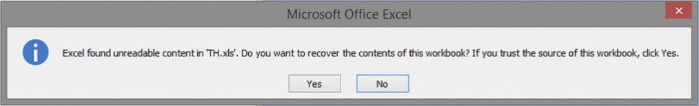 Cách khắc phục lỗi Excel found unreadable content
