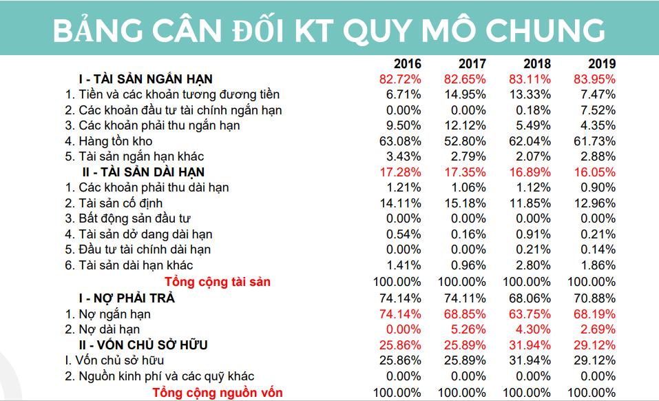 Các công cụ phân tích Báo cáo tài chính - Công cụ phân tích dọc và phân tích chi tiết