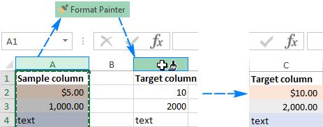 Cách sử dụng phím tắt Format Painter và sao chép định dạng trong Excel
