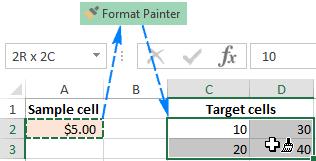 Cách sử dụng phím tắt Format Painter và sao chép định dạng trong Excel
