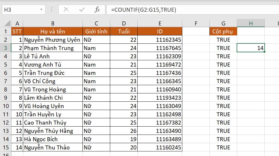 CÁCH KHẮC PHỤC KHI HÀM COUNTIF KHÔNG RA KẾT QUẢ