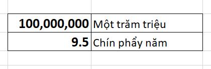 định dạng số trong excel bằng dấu phẩy