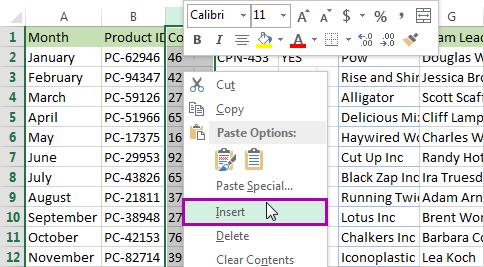 HƯỚNG DẪN CÁCH THÊM CỘT TRONG EXCEL