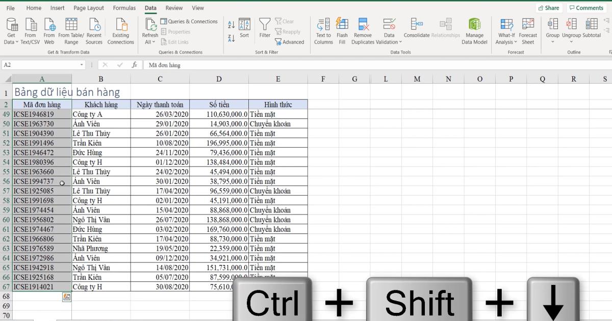 Cách lọc dữ liệu trong Excel-Phần 1: Cách tạo và sử dụng bộ lọc Filter