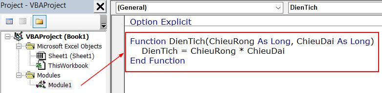 HƯỚNG DẪN CÁCH VIẾT HÀM VBA TRONG EXCEL