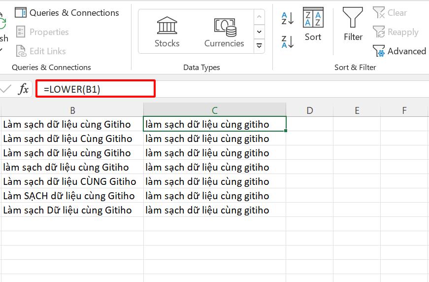 Tổng hợp các phương pháp đơn giản làm sạch dữ liệu trong Excel