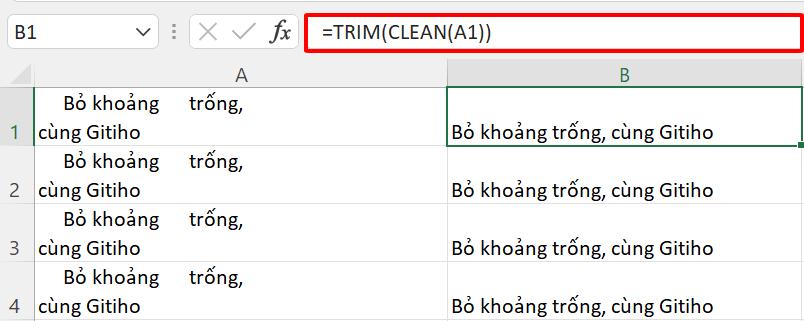Tổng hợp các phương pháp đơn giản làm sạch dữ liệu trong Excel