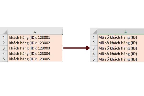 Cách bỏ ký tự trong Excel bất kỳ 2