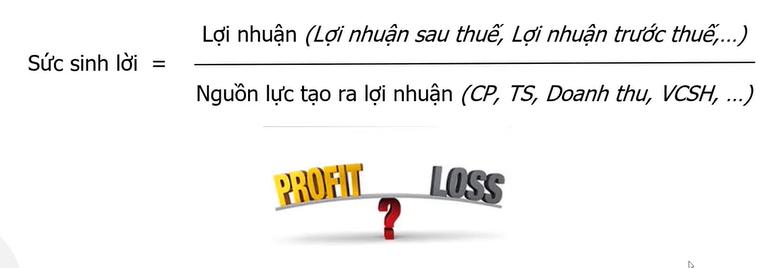 Kỹ thuật phân tích Báo cáo tài chính bằng Chỉ số - Phân tích khả năng sinh lời
