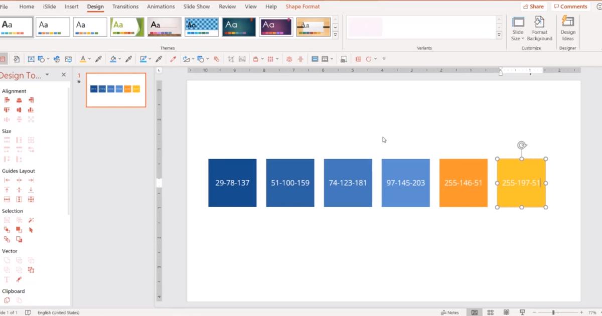 Cách sử dụng màu sắc khi thiết kế slide trên Powerpoint - Phần 2: Bảng màu