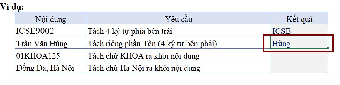 Cách xử lý dữ liệu dạng Text với các hàm trong Excel (Phần 1)