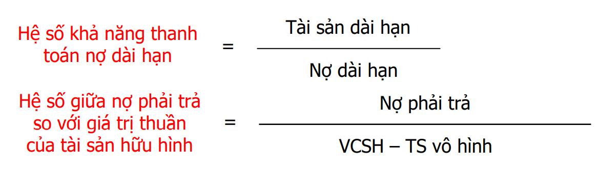 Kỹ thuật phân tích Báo cáo tài chính bằng Chỉ số - Khả năng thanh toán dài hạn