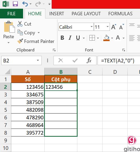 Hàm chuyển số sang text trong Excel