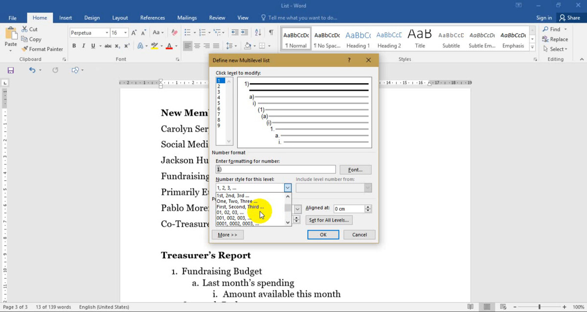 Đánh dấu (bullet) và đánh số (numbering) tự động trong Word