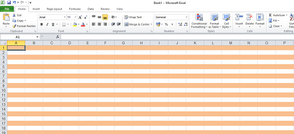 Cách Tô Màu So Le (Cách Dòng) Trong Bảng Tính Excel