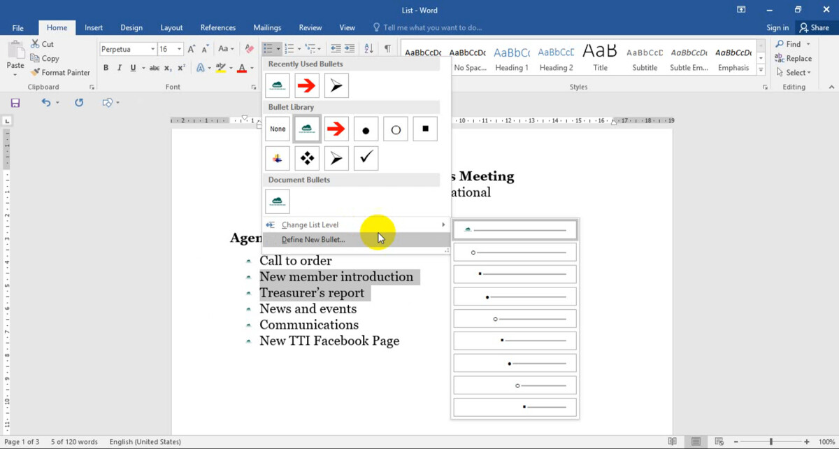 Đánh dấu (bullet) và đánh số (numbering) tự động trong Word