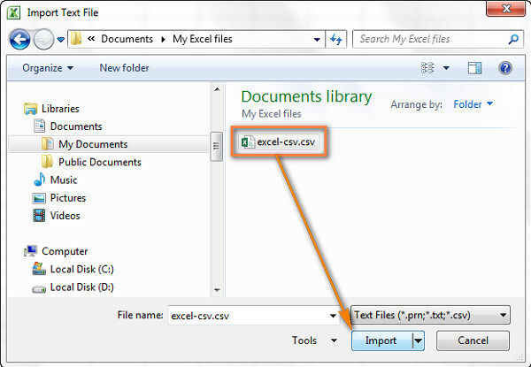 Tuỳ chọn dấu phân cách cần thiết trong Excel