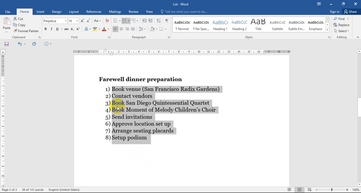 Đánh dấu (bullet) và đánh số (numbering) tự động trong Word