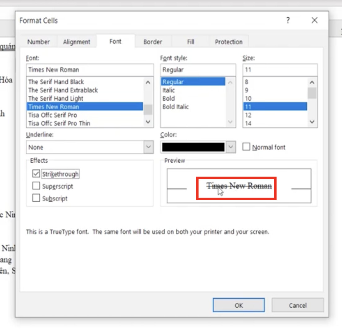 Kỹ thuật định dạng font chữ cơ bản và nâng cao trong Excel
