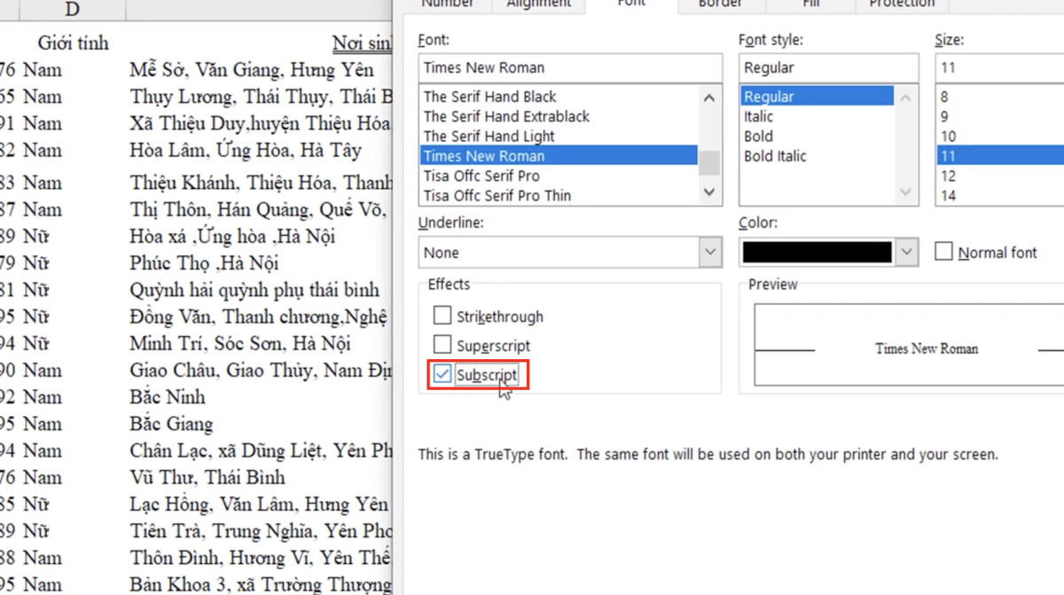 Kỹ thuật định dạng font chữ cơ bản và nâng cao trong Excel