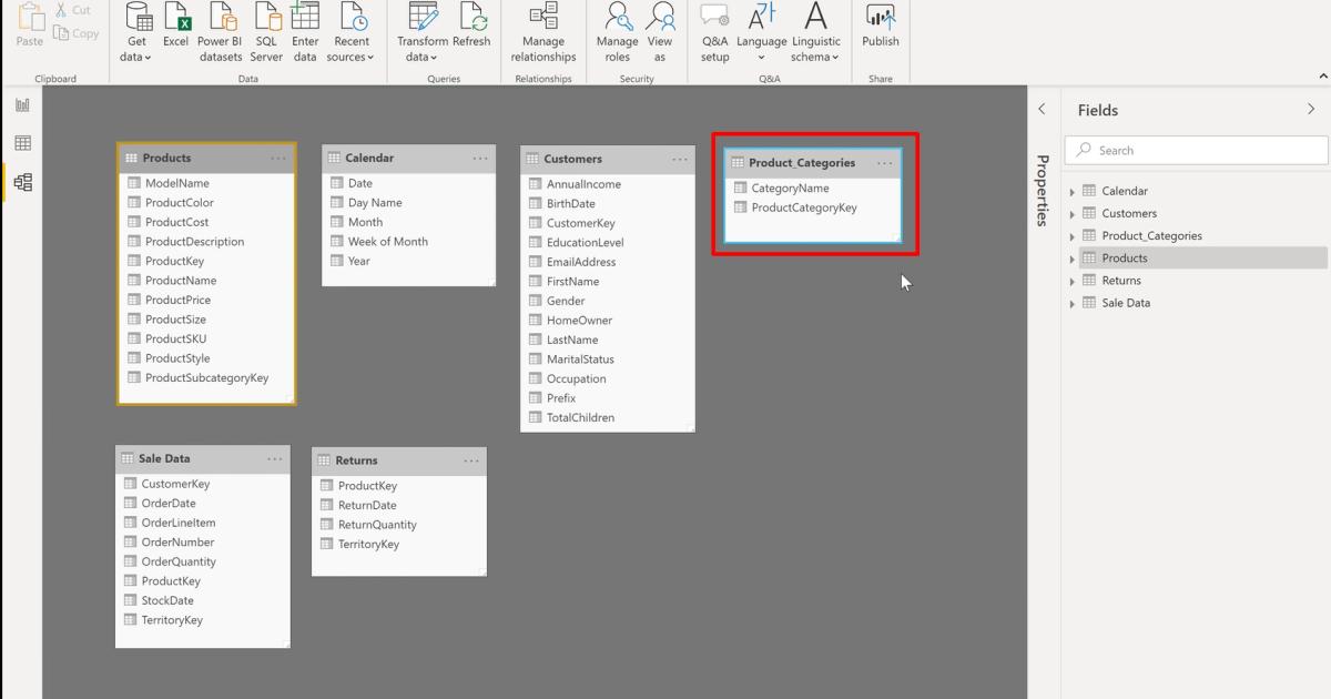 Phân biệt Data Table và Lookup Table, Table Relationship và Merged Data