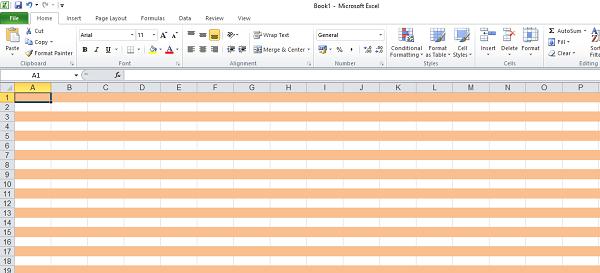 Cách tô màu so le (cách dòng) trong bảng tính Excel