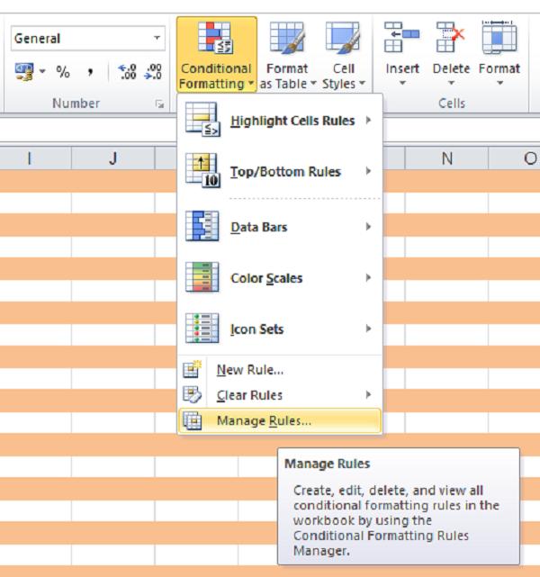 Cách tô màu so le (cách dòng) trong bảng tính Excel