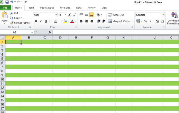 Cách tô màu so le (cách dòng) trong bảng tính Excel