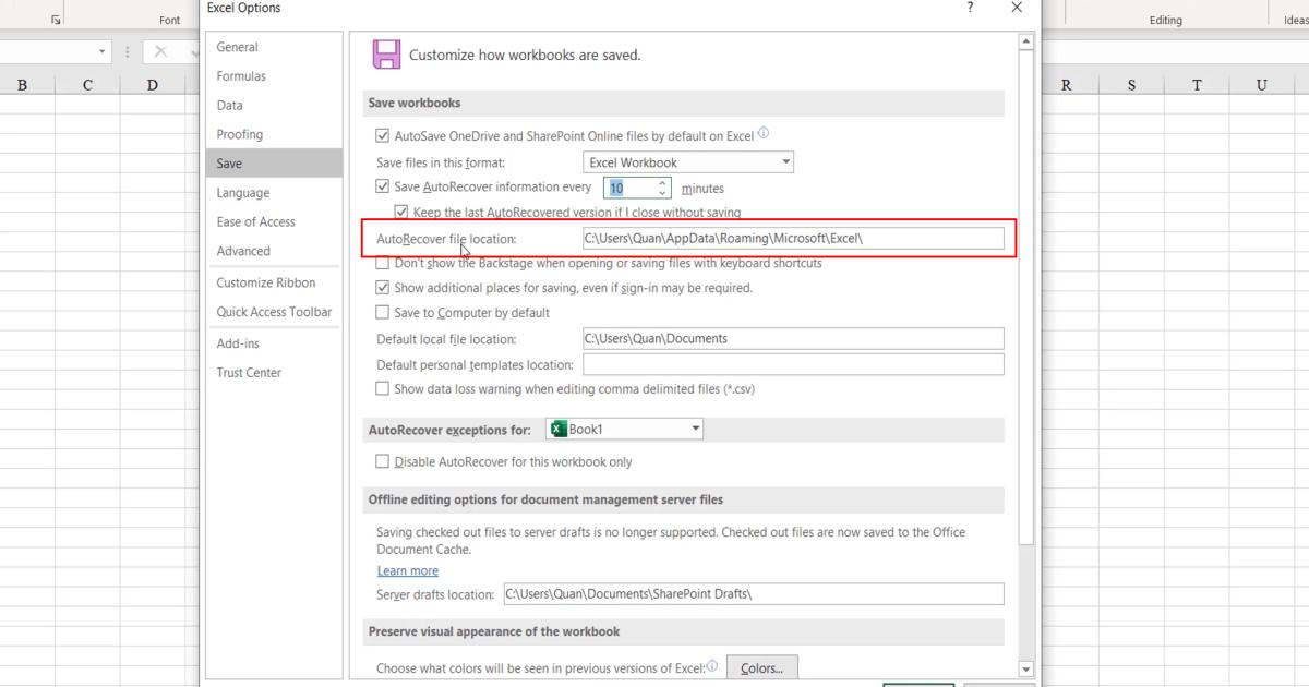 Tìm hiểu về Tùy chỉnh trong Excel và những thiết lập thường gặp