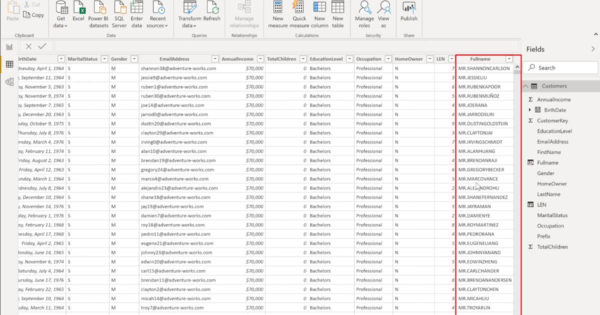 Nhóm hàm TEXT cơ bản để phân tích dữ liệu trong PowerBI DAX