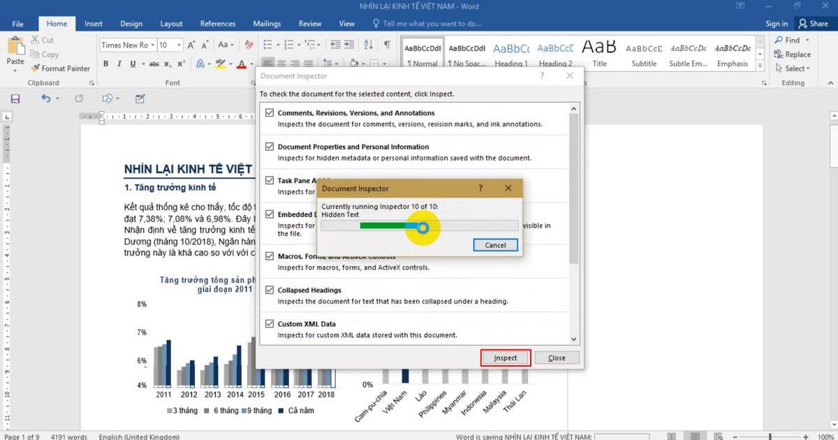 Word đang rà soát văn bản