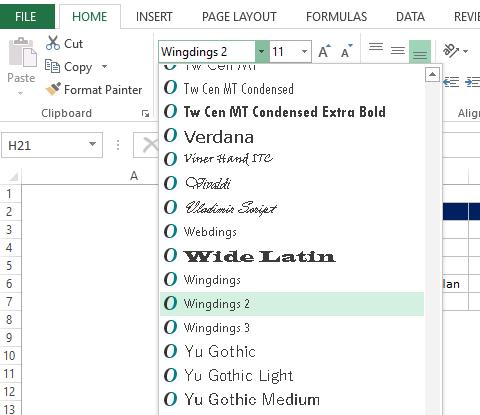 Hướng dẫn các cách đánh dấu tích trong Excel