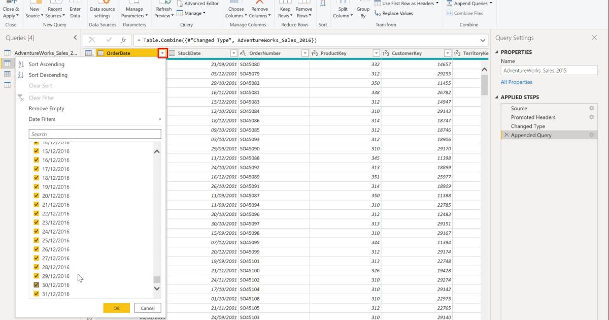 Cách gộp (Merging Queries) và tách Queries trong PowerBI