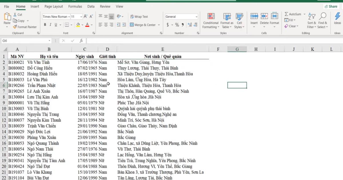 Kỹ thuật định dạng kẻ khung và xóa khung trong Excel