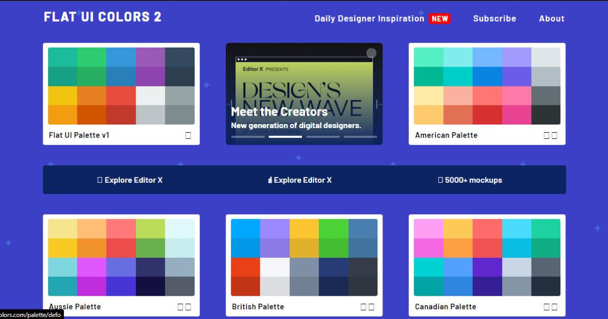 5 trang web phối màu thiết kế đồ họa hoàn toàn miễn phí