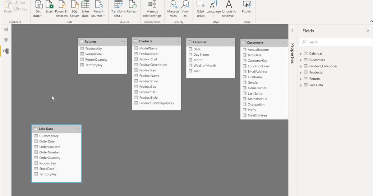 Phân biệt Data Table và Lookup Table, Table Relationship và Merged Data