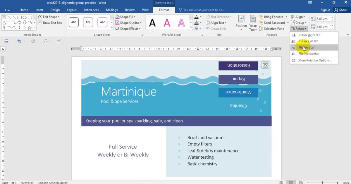 Căn chỉnh, sắp xếp, nhóm các đối tượng khi soạn thảo văn bản với Word