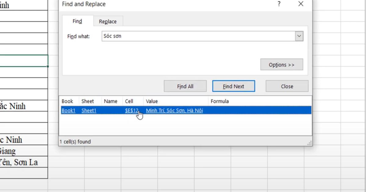 Cách tìm kiếm dữ liệu Excel bằng công cụ Find & Select và VBA